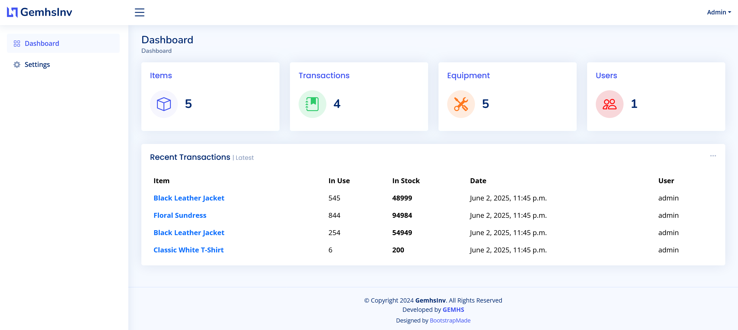 Inventory Management System